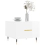 Mesa de centro 2 uds madera ingeniería blanco brillo 50x50x40cm en Mesas de centro | Comprar online en Foru.es