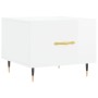 Mesa de centro 2 uds madera ingeniería blanco brillo 50x50x40cm en Mesas de centro | Comprar online en Foru.es