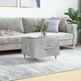 Mesa de centro madera de ingeniería gris hormigón 50x50x40 cm en Mesas de centro | Comprar online en Foru.es