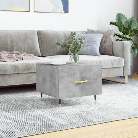 Mesa de centro madera de ingeniería gris hormigón 50x50x40 cm en Mesas de centro | Comprar online en Foru.es