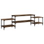 Mueble para TV madera contrachapada roble ahumado 197x35x52 cm de vidaXL, Muebles TV - Ref: Foro24-826327, Precio: 53,34 €, D...