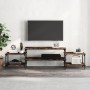 Mueble para TV madera contrachapada roble ahumado 197x35x52 cm de vidaXL, Muebles TV - Ref: Foro24-826327, Precio: 53,34 €, D...