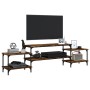 Mueble para TV madera contrachapada roble ahumado 197x35x52 cm de vidaXL, Muebles TV - Ref: Foro24-826327, Precio: 53,34 €, D...