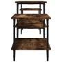 Mueble para TV madera contrachapada roble ahumado 197x35x52 cm de vidaXL, Muebles TV - Ref: Foro24-826327, Precio: 53,34 €, D...
