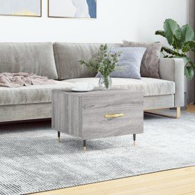 Mesa de centro madera contrachapada gris Sonoma 50x50x40 cm en Mesas de centro | Comprar online en Foru.es