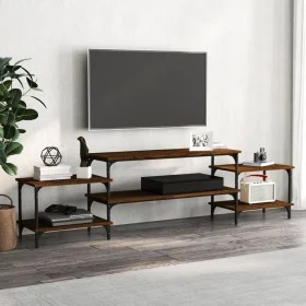 Mueble para TV madera contrachapada roble marrón 197x35x52 cm de vidaXL, Muebles TV - Ref: Foro24-826329, Precio: 51,95 €, De...