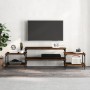 Mueble para TV madera contrachapada roble marrón 197x35x52 cm de vidaXL, Muebles TV - Ref: Foro24-826329, Precio: 51,95 €, De...