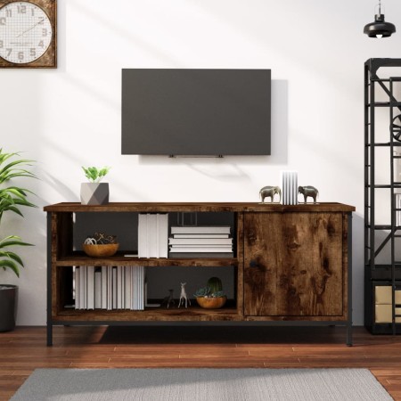 Mueble de TV madera contrachapada roble ahumado 100x40x45 cm de vidaXL, Muebles TV - Ref: Foro24-826302, Precio: 64,28 €, Des...