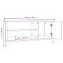 Mueble de TV madera contrachapada roble ahumado 100x40x45 cm de vidaXL, Muebles TV - Ref: Foro24-826302, Precio: 64,28 €, Des...