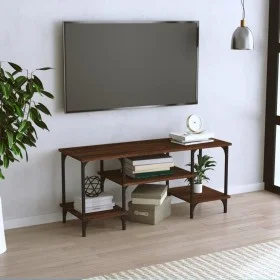 Mueble de TV madera contrachapada marrón roble 102x35x45,5 cm de vidaXL, Muebles TV - Ref: Foro24-826334, Precio: 50,26 €, De...