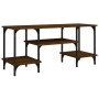 Mueble de TV madera contrachapada marrón roble 102x35x45,5 cm de vidaXL, Muebles TV - Ref: Foro24-826334, Precio: 50,97 €, De...