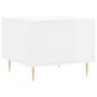 Mesa de centro madera de ingeniería brillo blanco 50x50x40 cm en Mesas de centro | Comprar online en Foru.es
