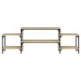 Mueble para TV madera contrachapada roble Sonoma 157x35x52 cm de vidaXL, Muebles TV - Ref: Foro24-826321, Precio: 47,03 €, De...