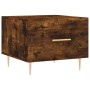 Mesa de centro 2 uds madera ingeniería roble ahumado 50x50x40cm en Mesas de centro | Comprar online en Foru.es