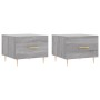 Mesas de centro 2 uds madera ingeniería gris Sonoma 50x50x40 cm en Mesas de centro | Comprar online en Foru.es