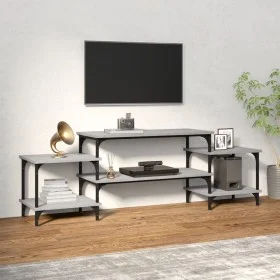 Mueble para TV madera contrachapada gris Sonoma 157x35x52 cm de vidaXL, Muebles TV - Ref: Foro24-826323, Precio: 48,10 €, Des...