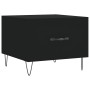 Mesa de centro madera contrachapada negro 50x50x40 cm en Mesas de centro | Comprar online en Foru.es