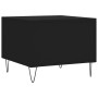 Mesa de centro madera contrachapada negro 50x50x40 cm en Mesas de centro | Comprar online en Foru.es