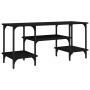 Mueble de TV madera contrachapada negro 102x35x45,5 cm de vidaXL, Muebles TV - Ref: Foro24-826330, Precio: 45,36 €, Descuento: %