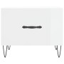Mesa de centro madera de ingeniería brillo blanco 50x50x40 cm en Mesas de centro | Comprar online en Foru.es