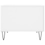 Mesa de centro madera de ingeniería brillo blanco 50x50x40 cm en Mesas de centro | Comprar online en Foru.es