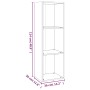 Estantería/mueble de TV contrachapada gris Sonoma 36x30x114 cm de vidaXL, Librerías y estanterías - Ref: Foro24-826656, Preci...