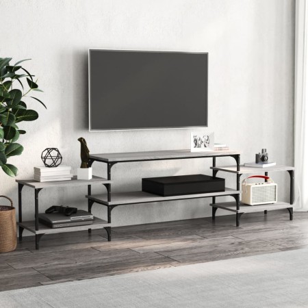 Mueble para TV madera contrachapada gris Sonoma 197x35x52 cm de vidaXL, Muebles TV - Ref: Foro24-826328, Precio: 59,75 €, Des...