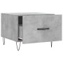Mesa de centro madera de ingeniería gris hormigón 50x50x40 cm en Mesas de centro | Comprar online en Foru.es