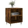 Mesitas de noche 2 uds madera ingeniería roble humo 40x30x50 cm de vidaXL, Mesitas de noche - Ref: Foro24-826775, Precio: 53,...