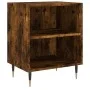 Mesitas de noche 2 uds madera ingeniería roble humo 40x30x50 cm de vidaXL, Mesitas de noche - Ref: Foro24-826775, Precio: 53,...