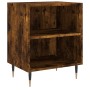 Mesitas de noche 2 uds madera ingeniería roble humo 40x30x50 cm de vidaXL, Mesitas de noche - Ref: Foro24-826775, Precio: 54,...
