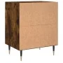 Mesitas de noche 2 uds madera ingeniería roble humo 40x30x50 cm de vidaXL, Mesitas de noche - Ref: Foro24-826775, Precio: 53,...