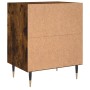 Mesitas de noche 2 uds madera ingeniería roble humo 40x30x50 cm de vidaXL, Mesitas de noche - Ref: Foro24-826775, Precio: 54,...