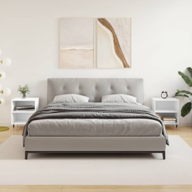 Mesitas de noche 2 uds madera de ingeniería blanco 40x30x50 cm de vidaXL, Mesitas de noche - Ref: Foro24-826765, Precio: 41,3...