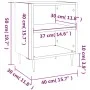 Nachttische 2 Stk. Holzwerkstoff weiß 40x30x50 cm von vidaXL, Nachttische - Ref: Foro24-826765, Preis: 41,01 €, Rabatt: %
