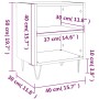 Mesitas de noche 2 uds madera de ingeniería blanco 40x30x50 cm de vidaXL, Mesitas de noche - Ref: Foro24-826781, Precio: 47,0...