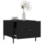 Mesa de centro madera contrachapada negro 50x50x40 cm en Mesas de centro | Comprar online en Foru.es
