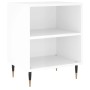 Mesita de noche madera de ingeniería blanco brillo 40x30x50 cm de vidaXL, Mesitas de noche - Ref: Foro24-826768, Precio: 35,9...
