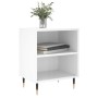 Mesita de noche madera de ingeniería blanco brillo 40x30x50 cm de vidaXL, Mesitas de noche - Ref: Foro24-826768, Precio: 35,9...
