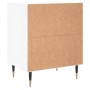 Mesita de noche madera de ingeniería blanco brillo 40x30x50 cm de vidaXL, Mesitas de noche - Ref: Foro24-826768, Precio: 35,9...