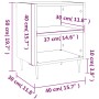 Mesitas noche 2 uds madera ingeniería roble Sonoma 40x30x50 cm de vidaXL, Mesitas de noche - Ref: Foro24-826771, Precio: 52,3...