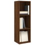 Estantería/mueble TV contrachapada roble marrón 36x30x114 cm de vidaXL, Librerías y estanterías - Ref: Foro24-826657, Precio:...