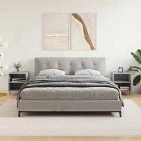 Mesitas de noche 2 uds madera gris hormigón 40x30x50 cm de vidaXL, Mesitas de noche - Ref: Foro24-826773, Precio: 53,74 €, De...