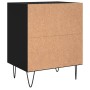 Mesitas de noche 2 uds madera de ingeniería negro 40x30x50 cm de vidaXL, Mesitas de noche - Ref: Foro24-826783, Precio: 54,06...