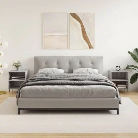 Mesita de noche 2 uds madera ingeniería gris Sonoma 40x30x50 cm de vidaXL, Mesitas de noche - Ref: Foro24-826777, Precio: 40,...