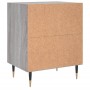 Mesita de noche 2 uds madera ingeniería gris Sonoma 40x30x50 cm de vidaXL, Mesitas de noche - Ref: Foro24-826777, Precio: 41,...