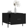 Mesa de centro madera contrachapada negro 50x50x40 cm en Mesas de centro | Comprar online en Foru.es