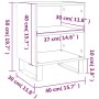 Mesitas de noche 2 uds madera de ingeniería blanco 40x30x50 cm de vidaXL, Mesitas de noche - Ref: Foro24-826797, Precio: 58,3...