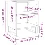 Nightstands 2 pcs engineered wood white 40x30x50 cm by vidaXL, Nightstands - Ref: Foro24-826797, Price: 49,08 €, Discount: %
