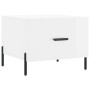 Mesa de centro madera de ingeniería brillo blanco 50x50x40 cm en Mesas de centro | Comprar online en Foru.es